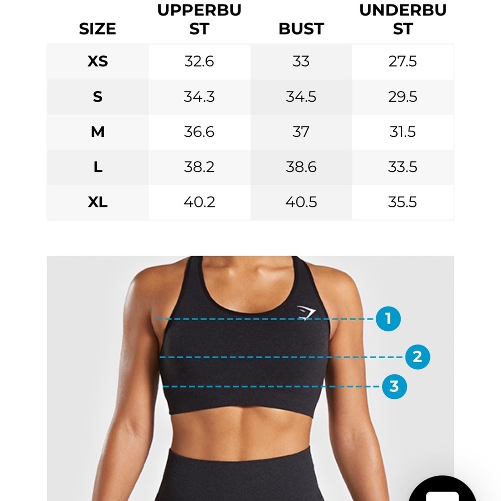 Gymshark V Neck Sports Bra - Navy - Picture 6 of 6